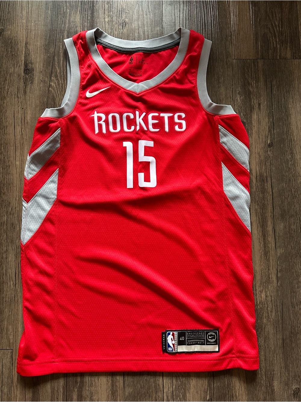 Nike Rockets Red Basketball Jersey - Size S